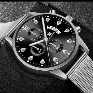 New men big face fashion classic watch